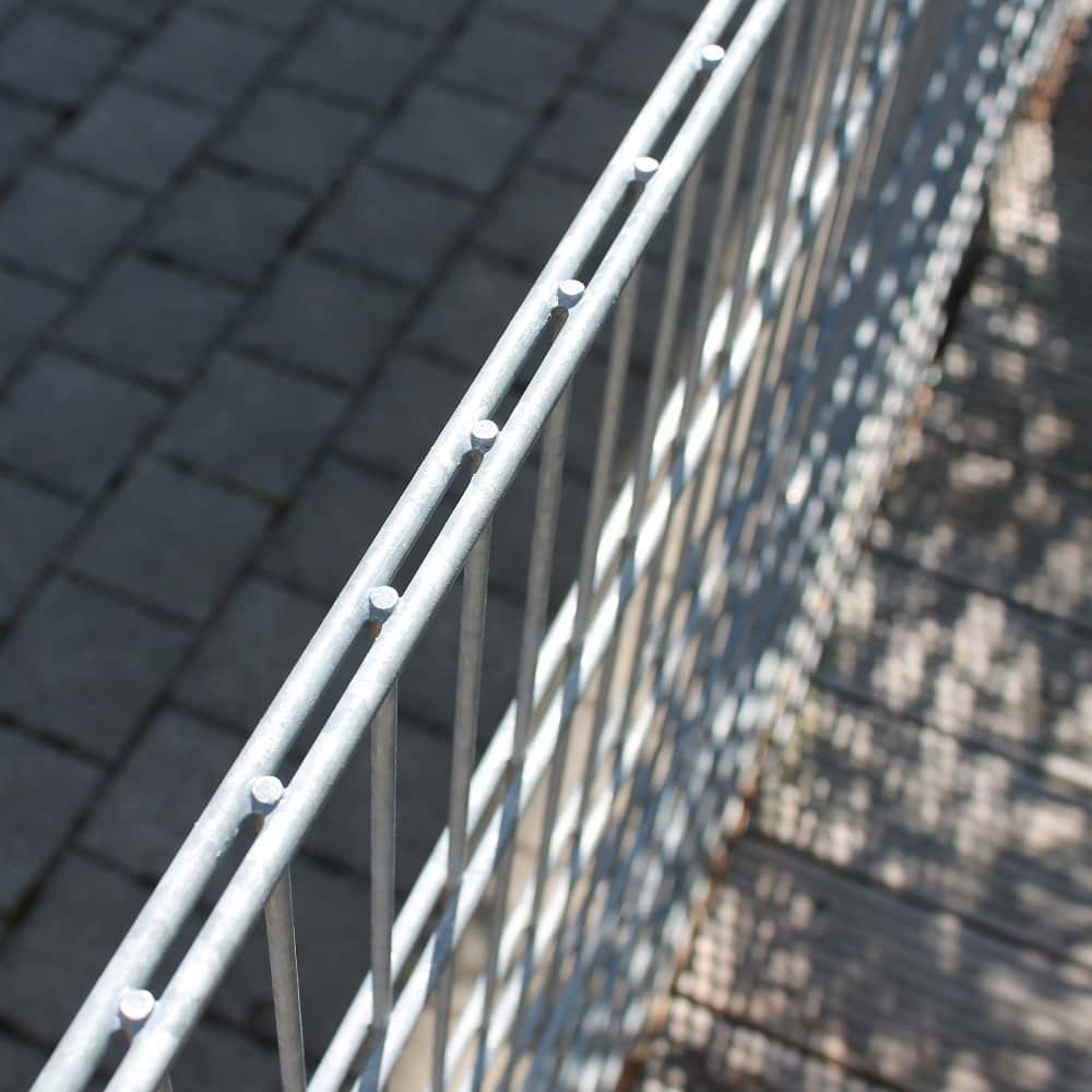 Gitterzaun 0608 mm *6+5+6* Pfostentyp III verzinkt