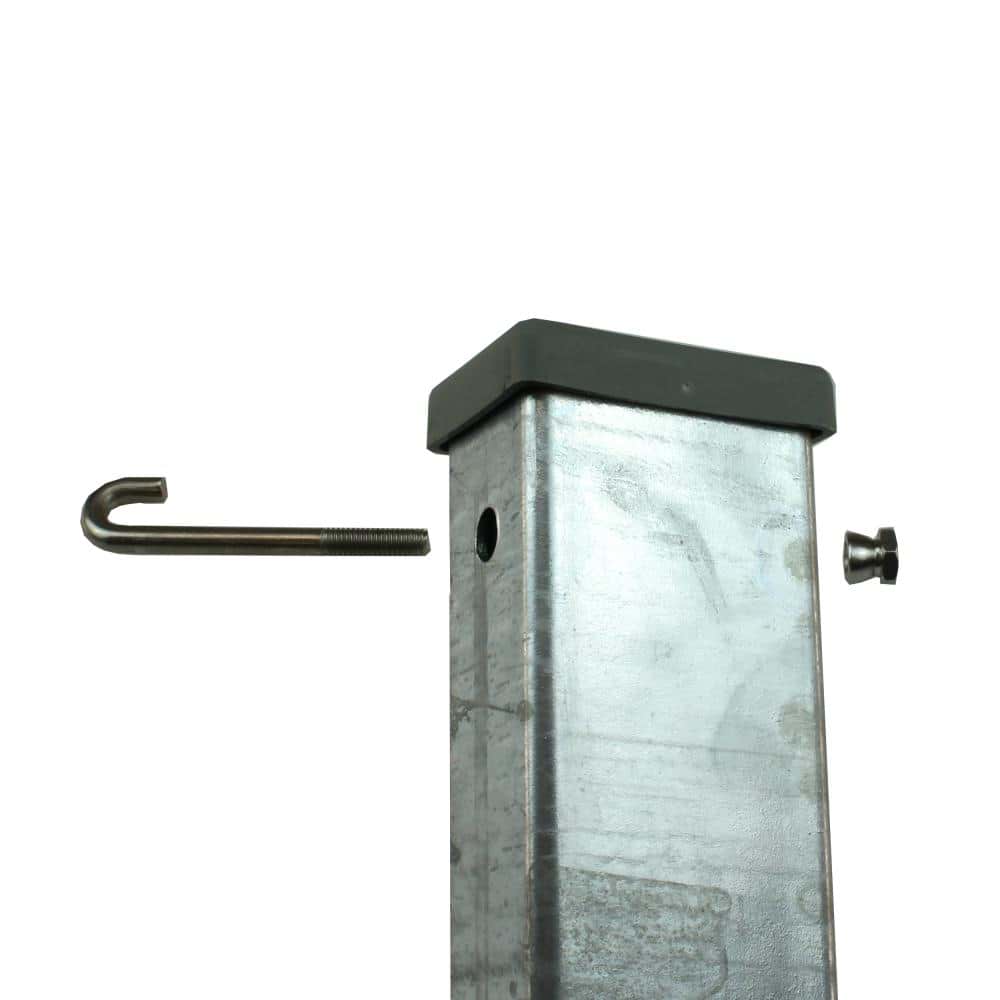 Höhe 0830 mm  Flachstab Pfosten verzinkt inkl. Zubehör