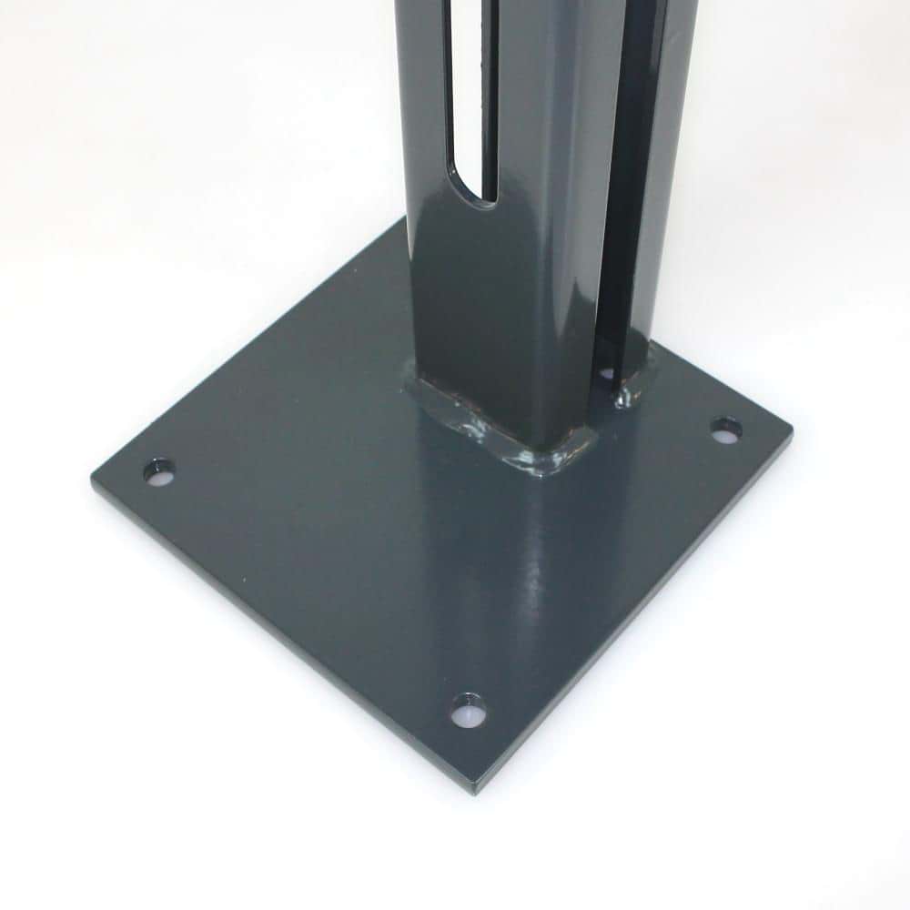 Bodenplatte für Torpfosten 60 x 60 mm anthrazit