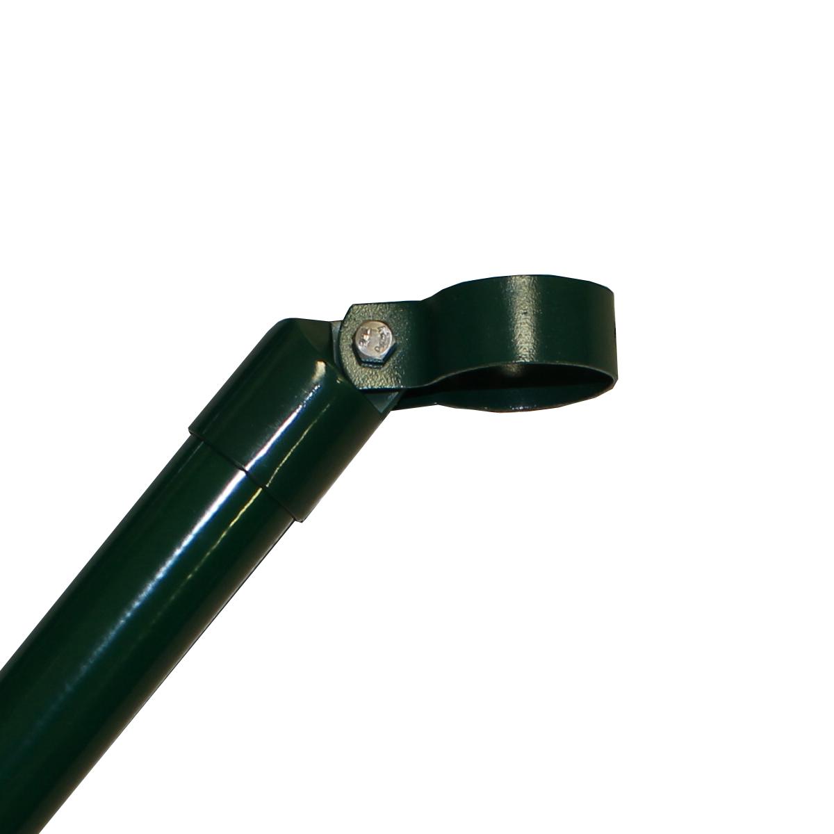 Rundstrebe 34mm grün für Zaunhöhe 2000 mm, für Pfosten 42 mm