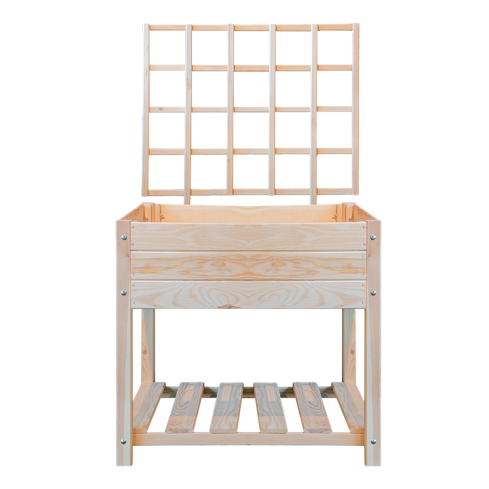 Hochbeet Holz schmal - Rankgitter