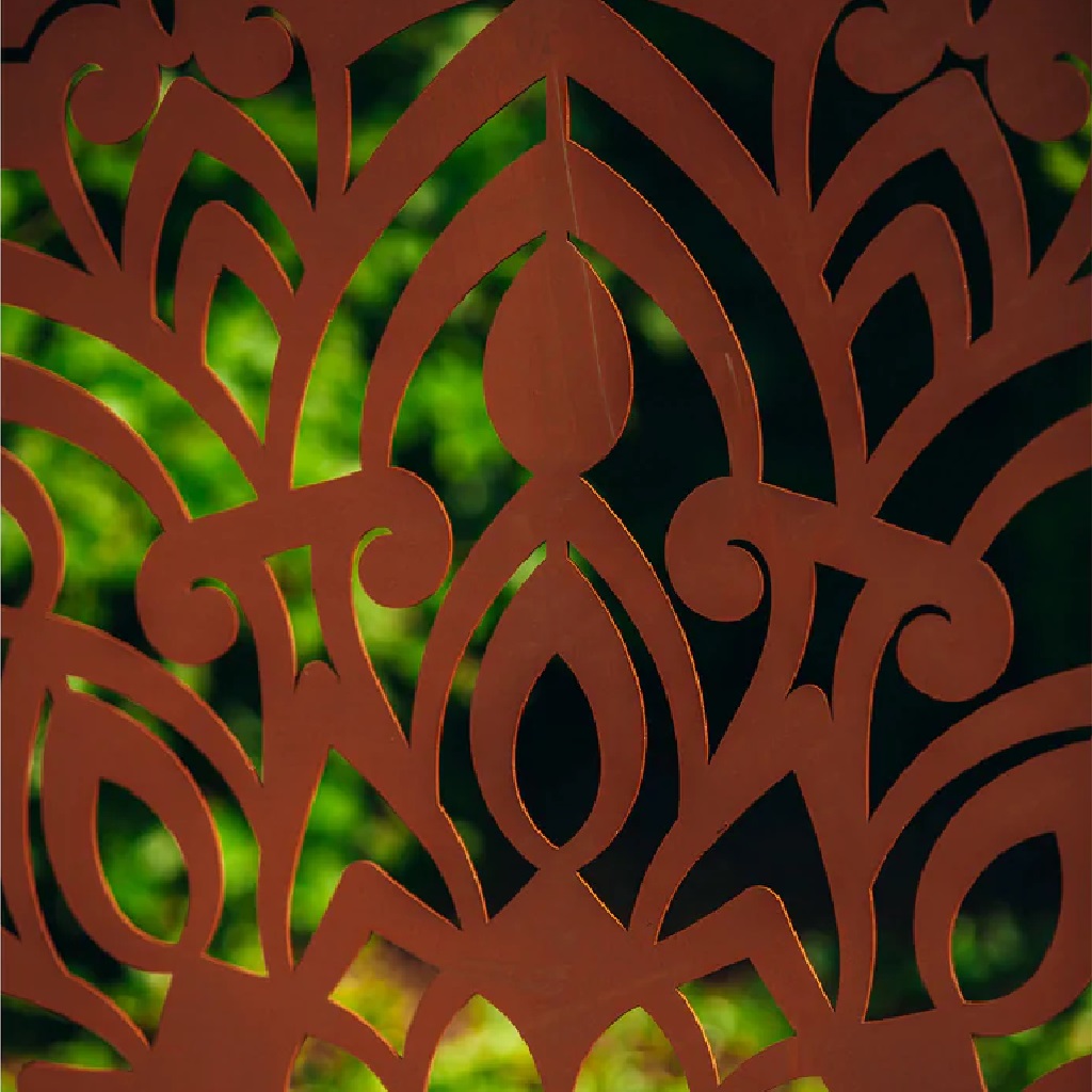 Rost Sichtschutz Mandala 3-teilig