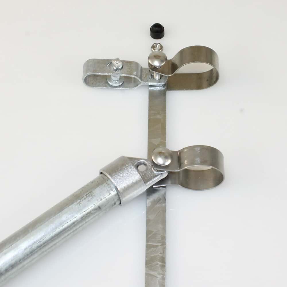 Zaunanschluss 1000mm für Pfosten Ø 42mm, Strebe Ø 34mm