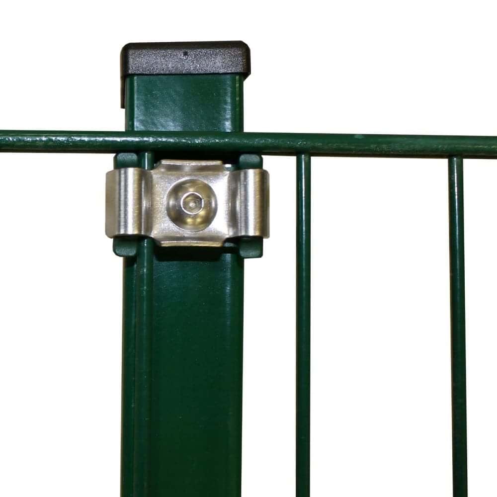 Höhe 0830 mm grün, Zaunpfosten Typ MS Mitte