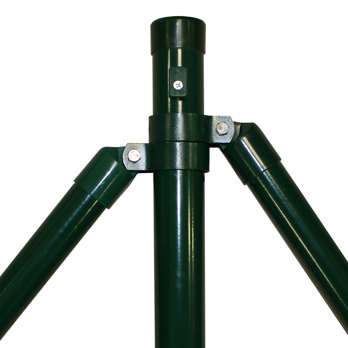 Eckpfosten 42mm grün für Zaunhöhe 1250 mm