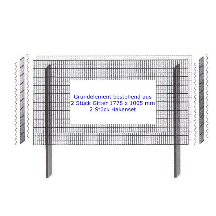 Paravento Mauer 1778 x 1005 x 120 mm Grundelement