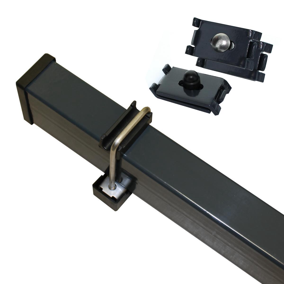 Höhe 1630 mm anthrazit, Zaunpfosten Typ Pallas Eck