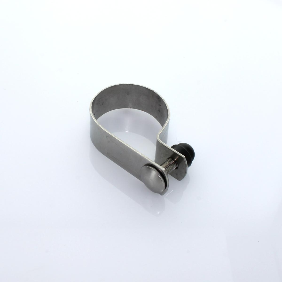 Schelle Ø 048 mm Edelstahl einseitig cpl. mit Zubehör