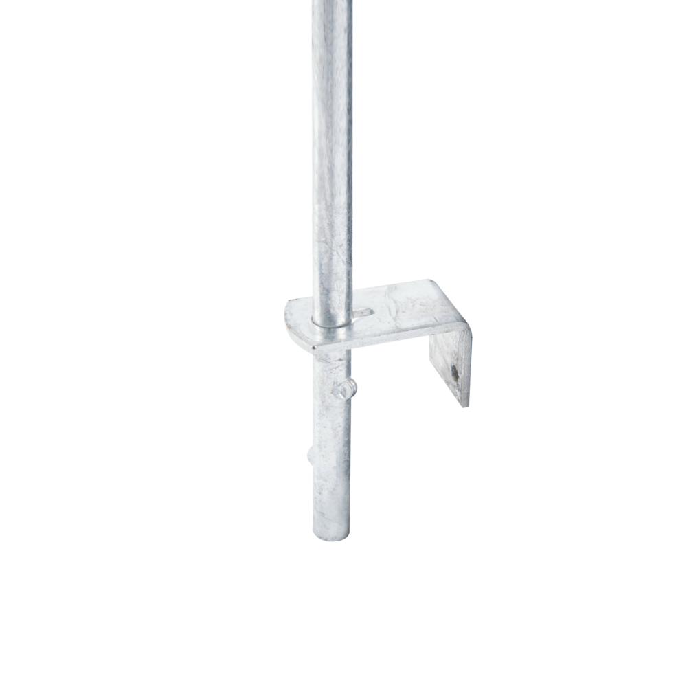 Bodenriegel 0400 mm verzinkt - Anschraublaschen