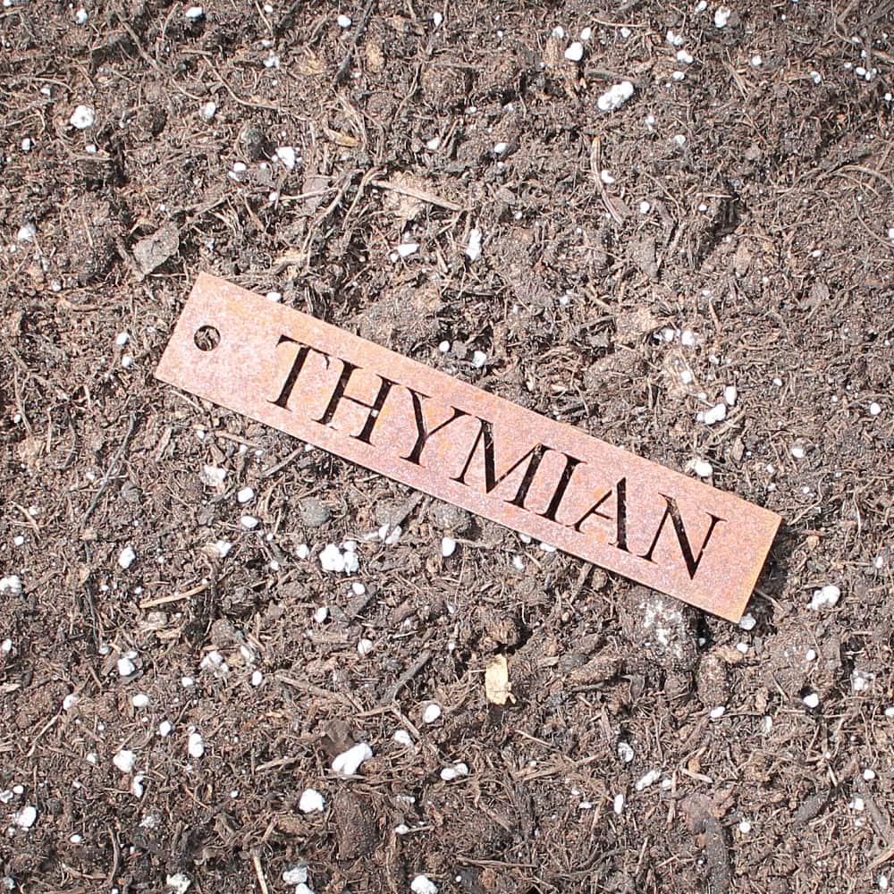 Rost Kräuterschild Thymian
