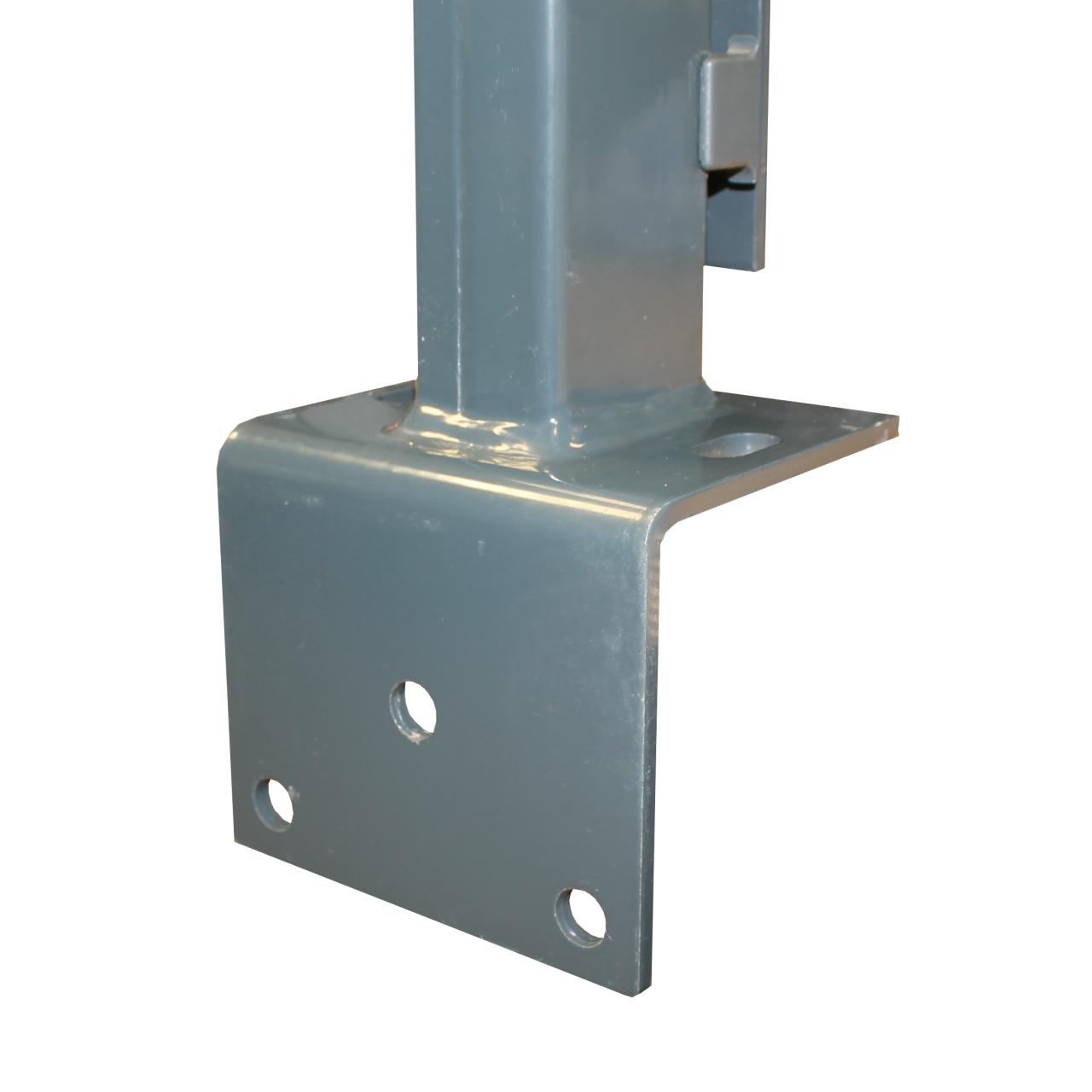 Höhe 0630 mm anthrazit, Zaunpfosten Typ HS Mitte Winkelplatte I