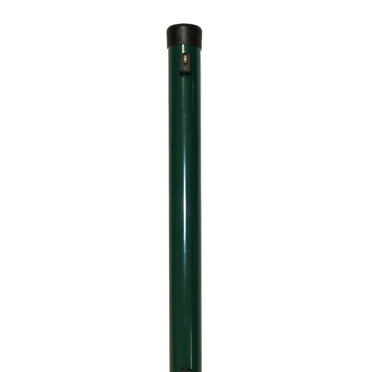 Zaunhöhe 0800 mm, Pfosten grün Ø 42x1250 mm