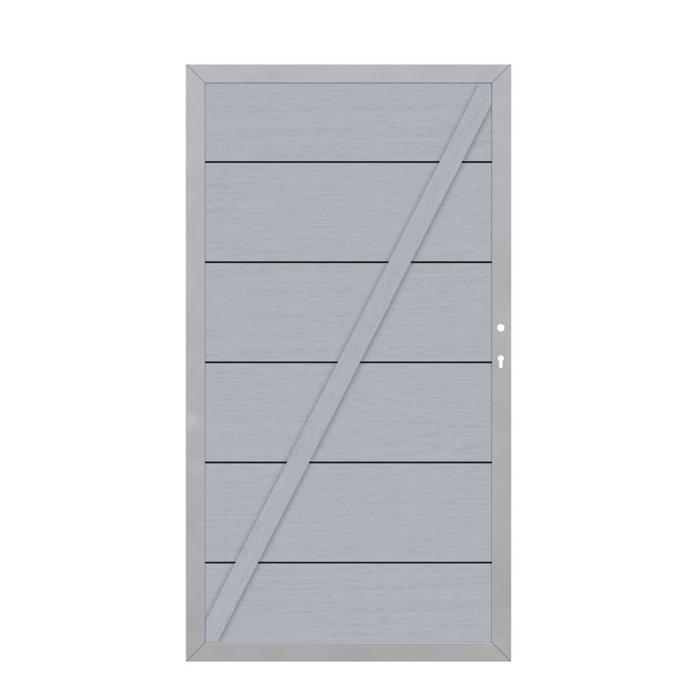 Tor WPC XL 0980 x 1800 mm 1flgl. grau