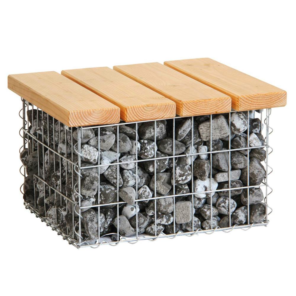 Gabionen Gartenlounge Couchtisch