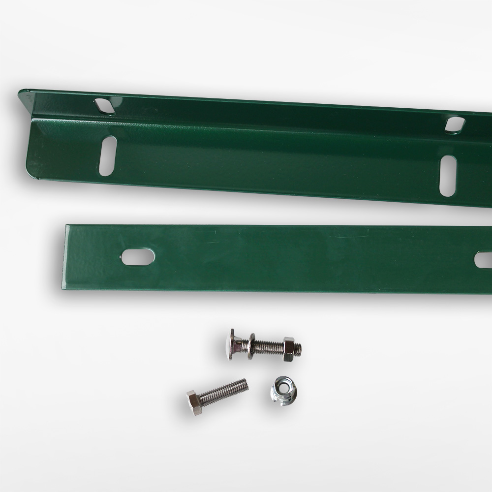 Zaunanschlussschiene 1230 mm grün Typ II
