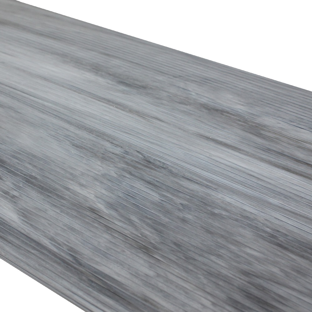Der stabile Sichtschutzstreifen 190 x 2520 mm, Holzoptik Eiche-grau