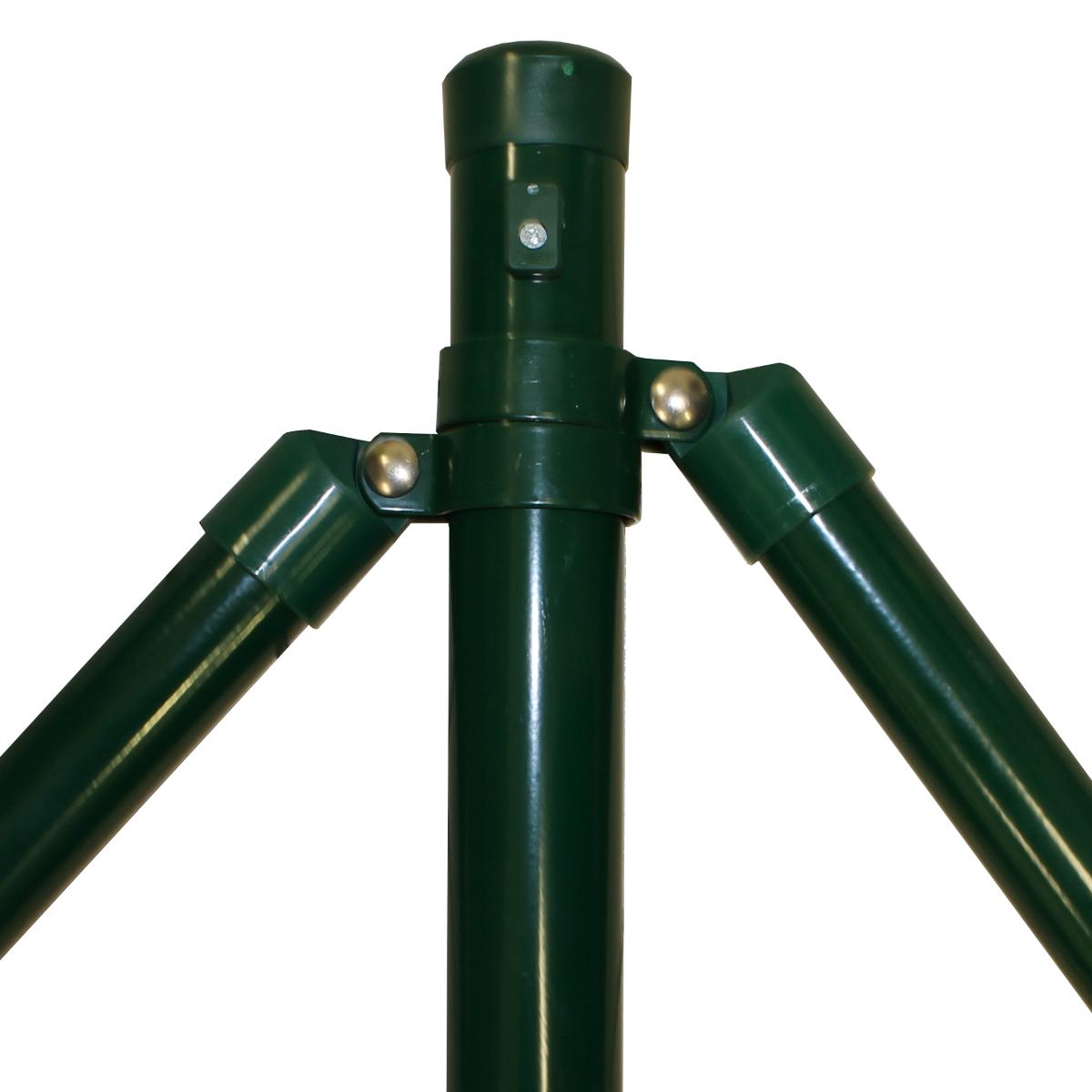 Eckpfosten 48mm grün für Zaunhöhe 1750 mm