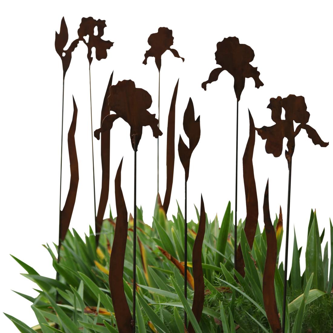 Rost Gartenstecker Iris 900 mm 3er Set