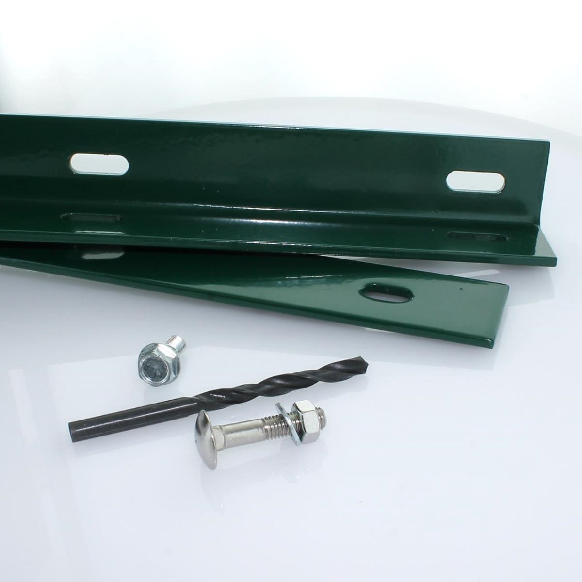 Zaunanschlussschiene 0830 mm moosgrün