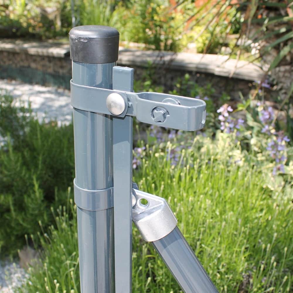 Zaunanschluss 0800mm für Pfosten Ø 60mm, Strebe Ø 34mm
