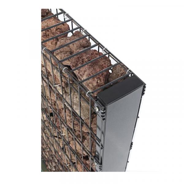 Höhe 1700 mm anthrazit, Gabionenwand Pfosten Zenturo®