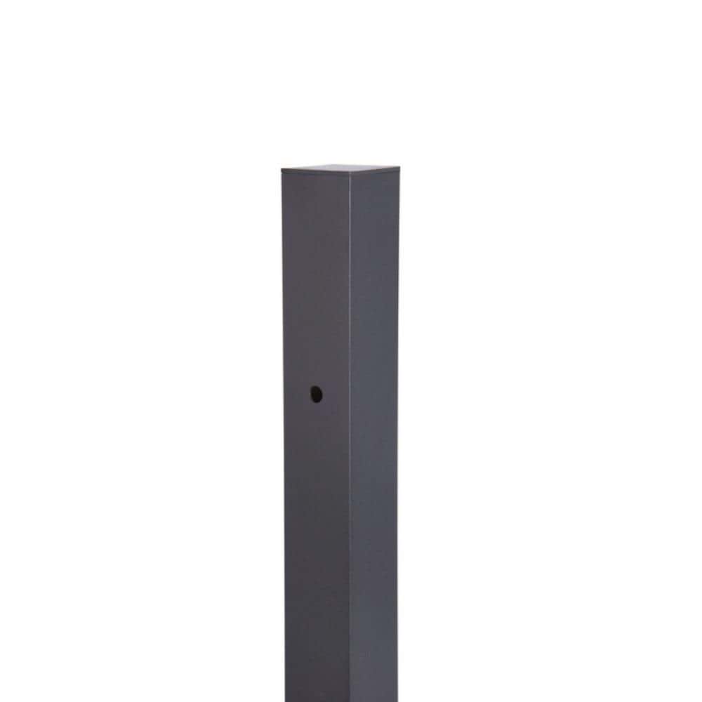 Zaun BREISGAU/FREIBURG Torpfosten Bänder 1000 mm 60x60 mm schwarz