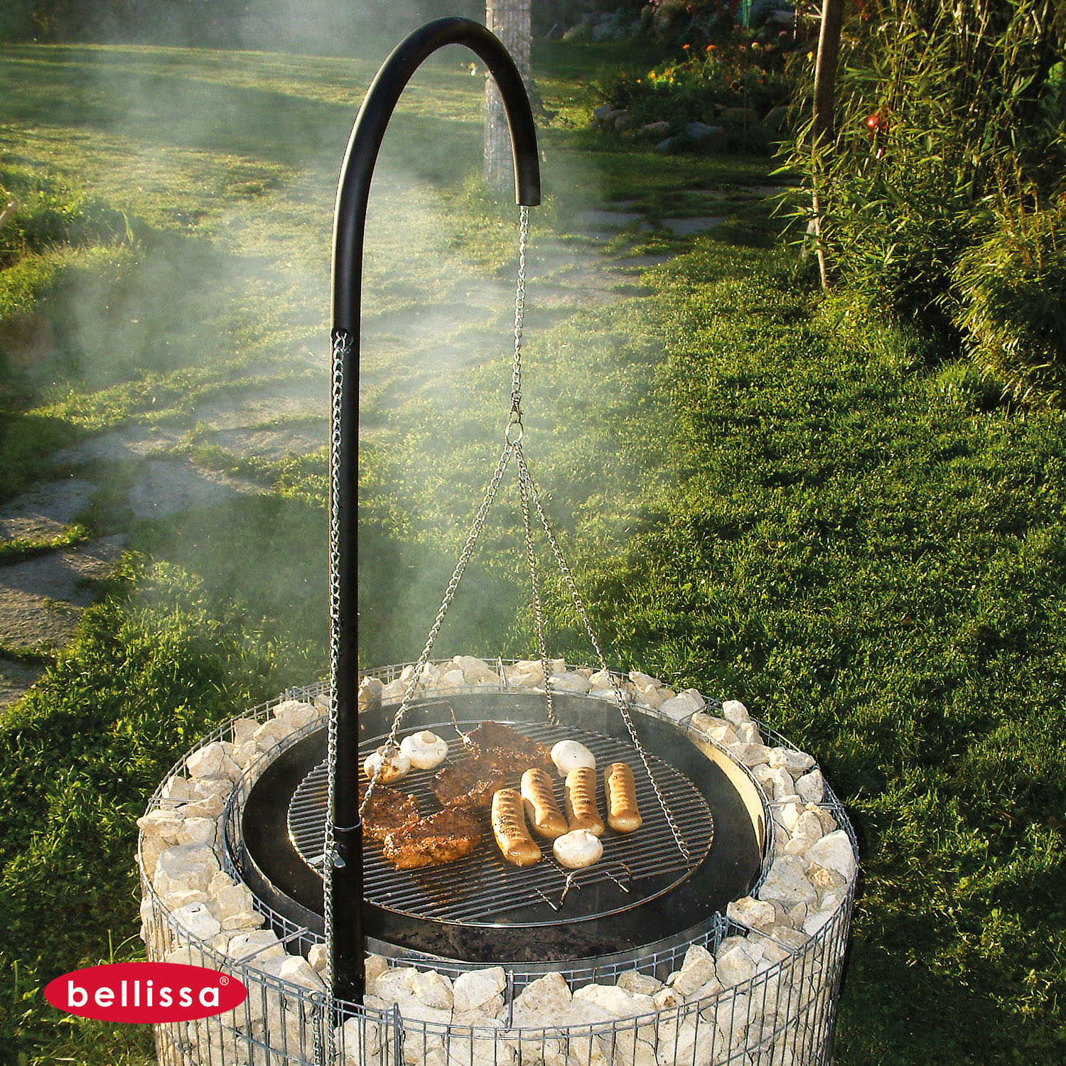 Gabione Feuerstelle / Grillstelle