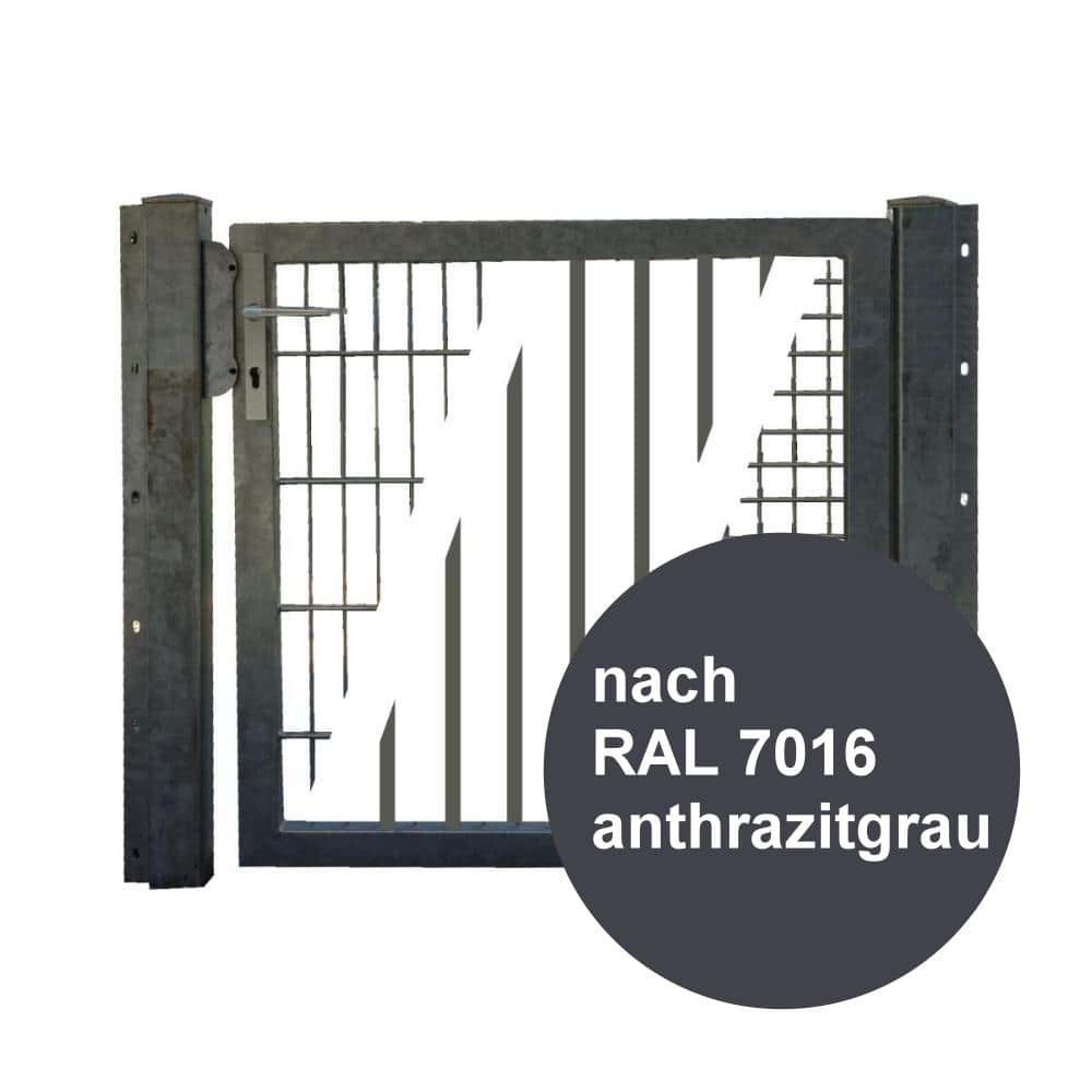 Tor 1-flgl. 1000x0600 mm anthrazit, IT Vario