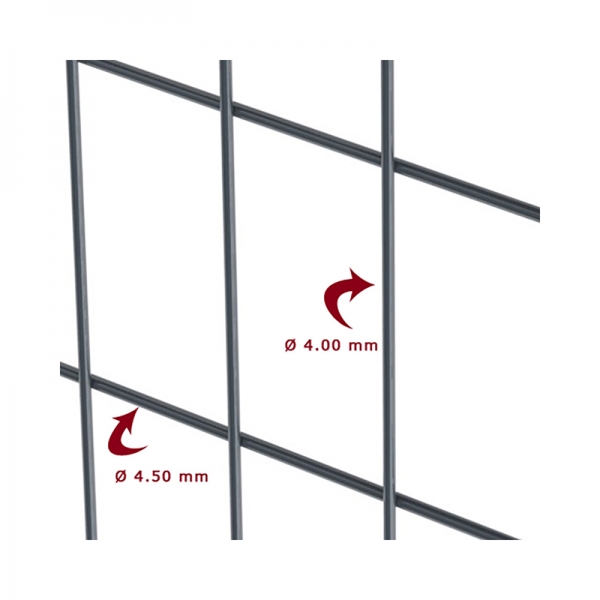 Höhe 0630 mm, Bekafor® Classic, Gitter in anthrazit
