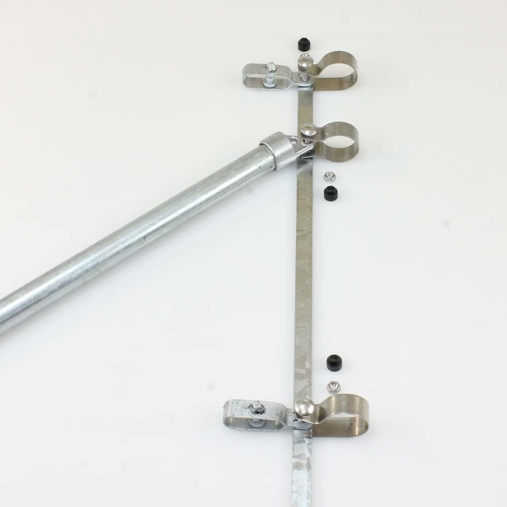 Zaunanschluss 1250mm für Pfosten Ø 60mm, Strebe Ø 34mm