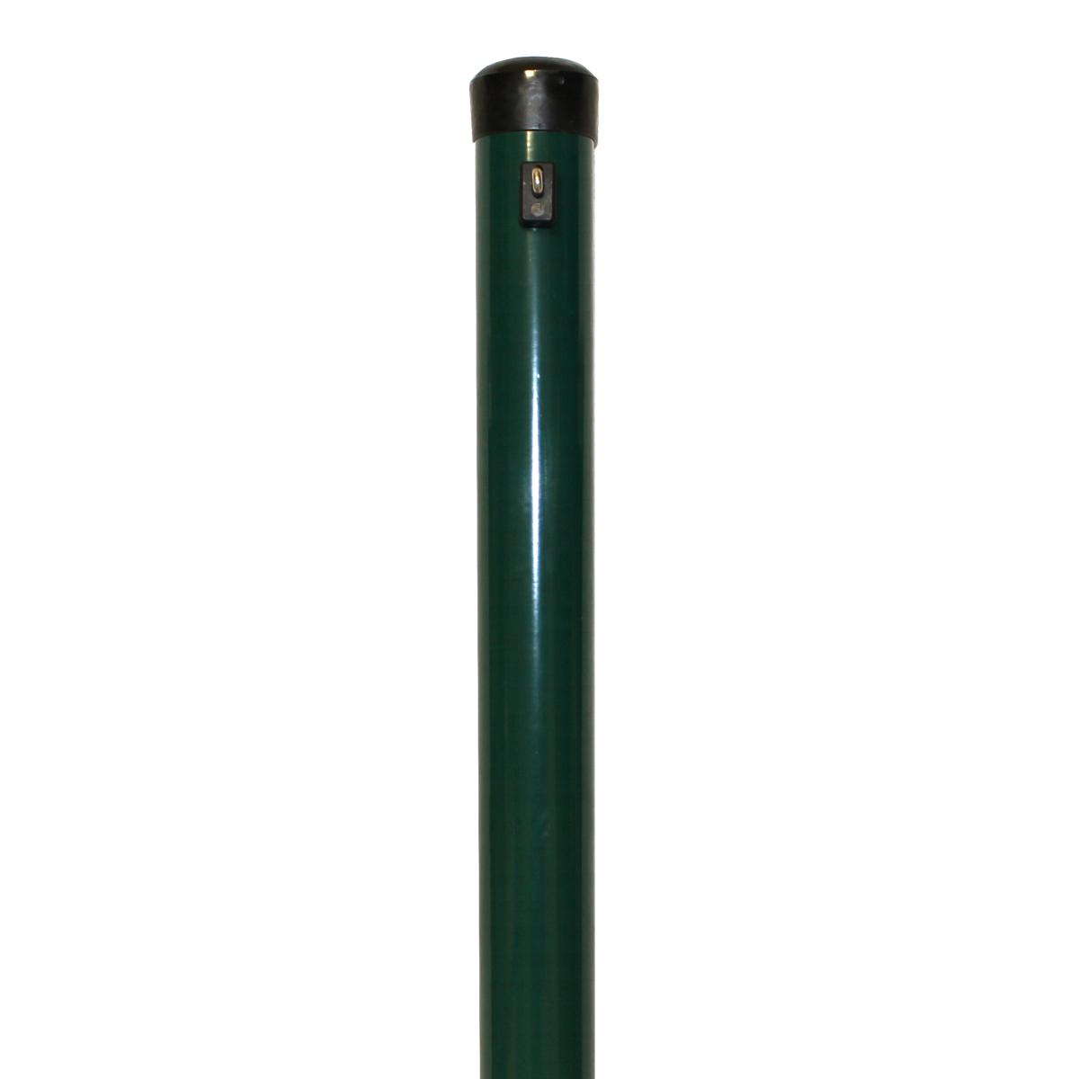 Zaunhöhe 2000 mm, Pfosten grün Ø 48x2500 mm