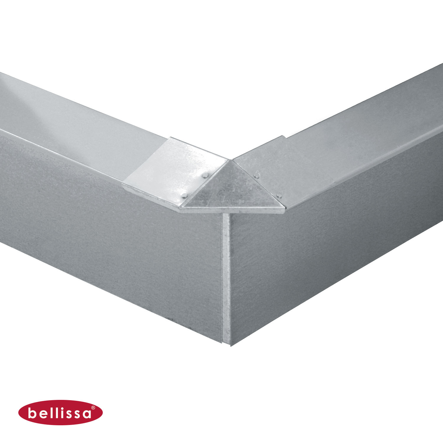 Schneckenzaun Blech Eckteil - extra hoch 200 mm