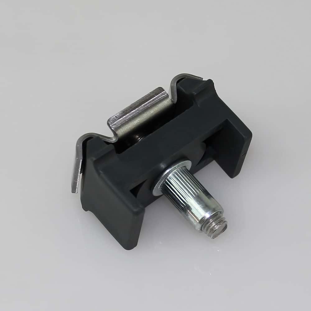 Mattenhalter Pfosten 40 mm mit Schraube + Blindnietmutter anth.