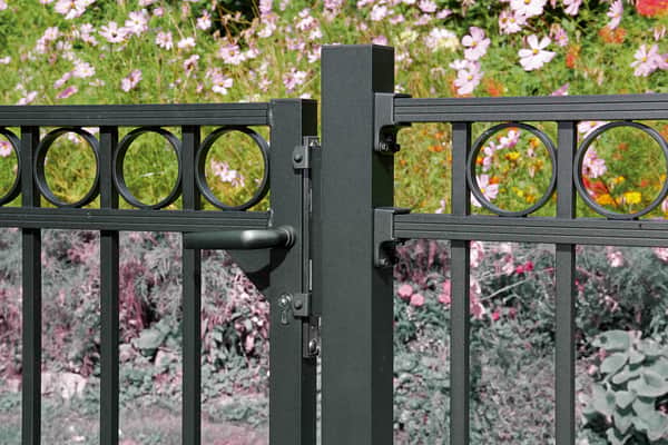 Zaun BREISGAU Torflügel 1flgl 1000x1000 mm schwarz