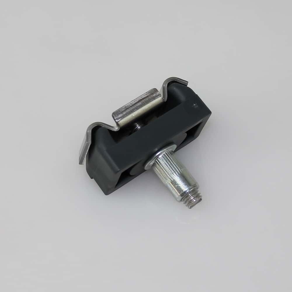 Mattenhalter Pfosten 50+ mm mit Schraube + Blindnietmutter anth.
