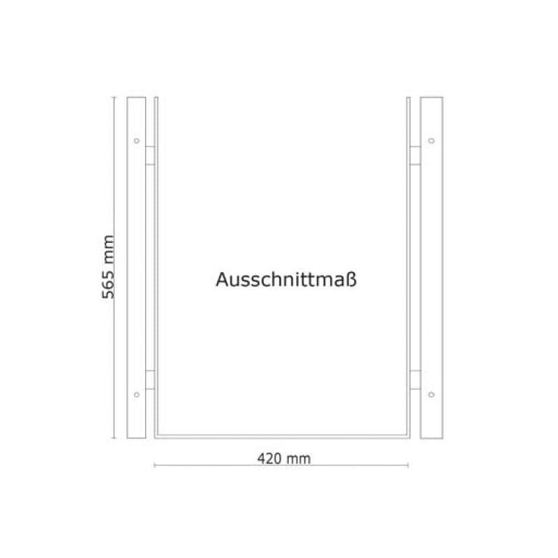 Briefkasten Modell 3 - Halterung für Typ SZ - Wahlfarbe